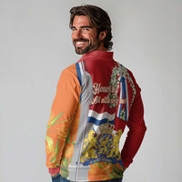 Netherlands Dodenherdenking Long Sleeve Polo Shirt Martyrs' Day Honoring All Victims Of War