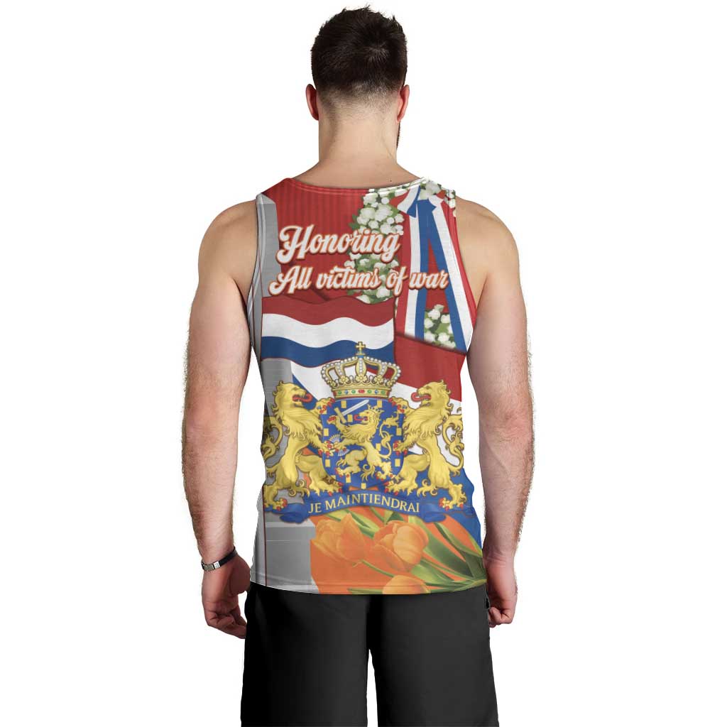 Netherlands Dodenherdenking Men Tank Top Martyrs' Day Honoring All Victims Of War