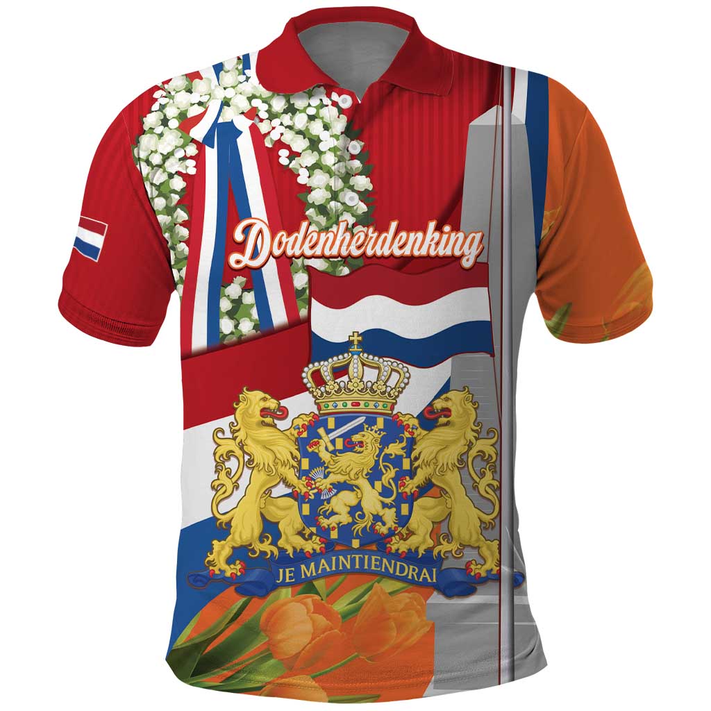 Netherlands Dodenherdenking Polo Shirt Martyrs' Day Honoring All Victims Of War