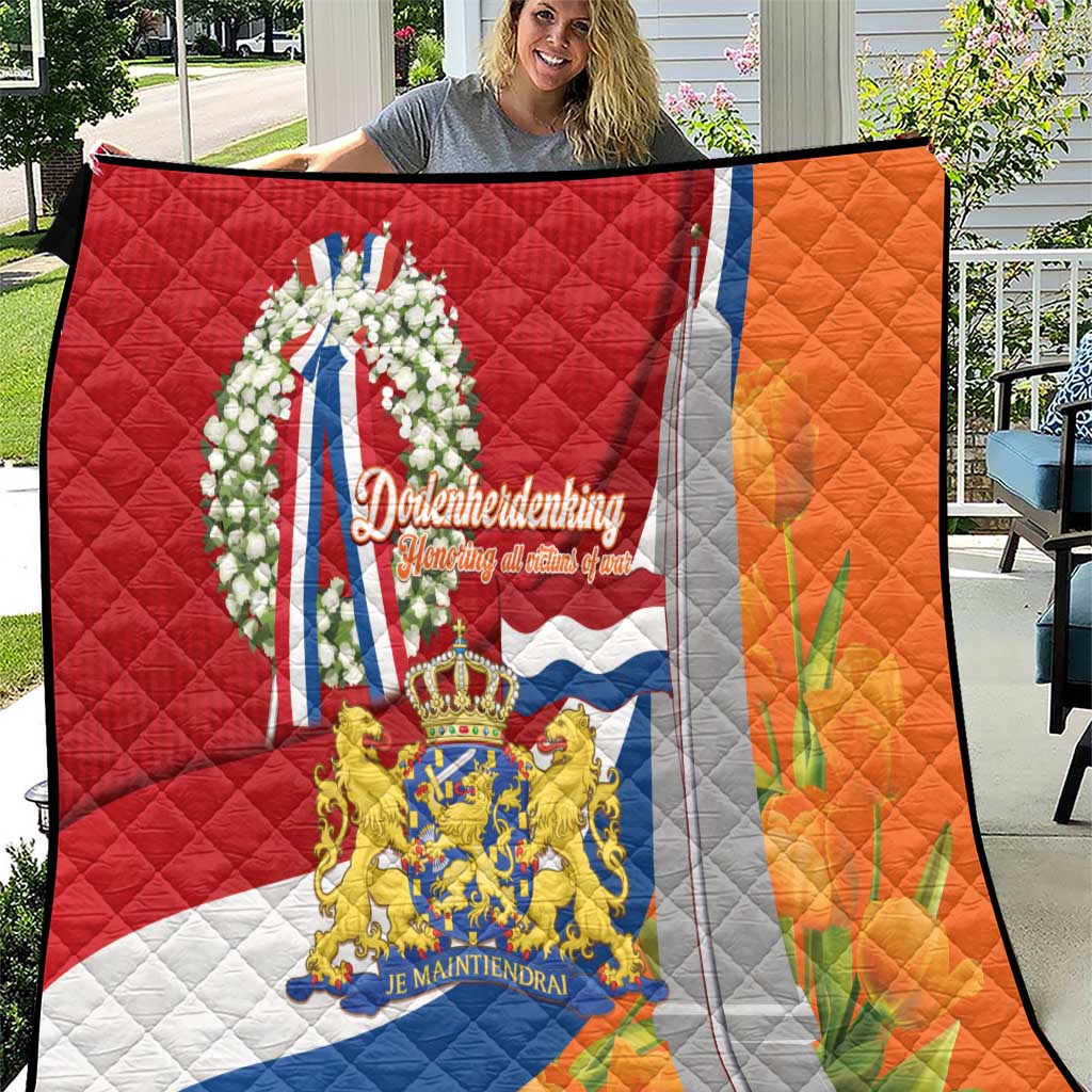 Netherlands Dodenherdenking Quilt Martyrs' Day Honoring All Victims Of War