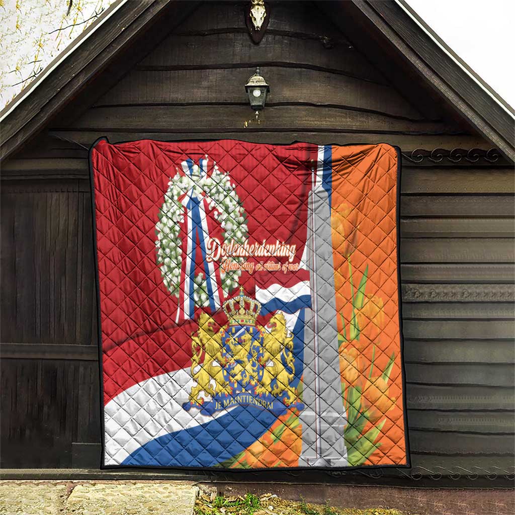 Netherlands Dodenherdenking Quilt Martyrs' Day Honoring All Victims Of War