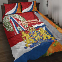 Netherlands Dodenherdenking Quilt Bed Set Martyrs' Day Honoring All Victims Of War