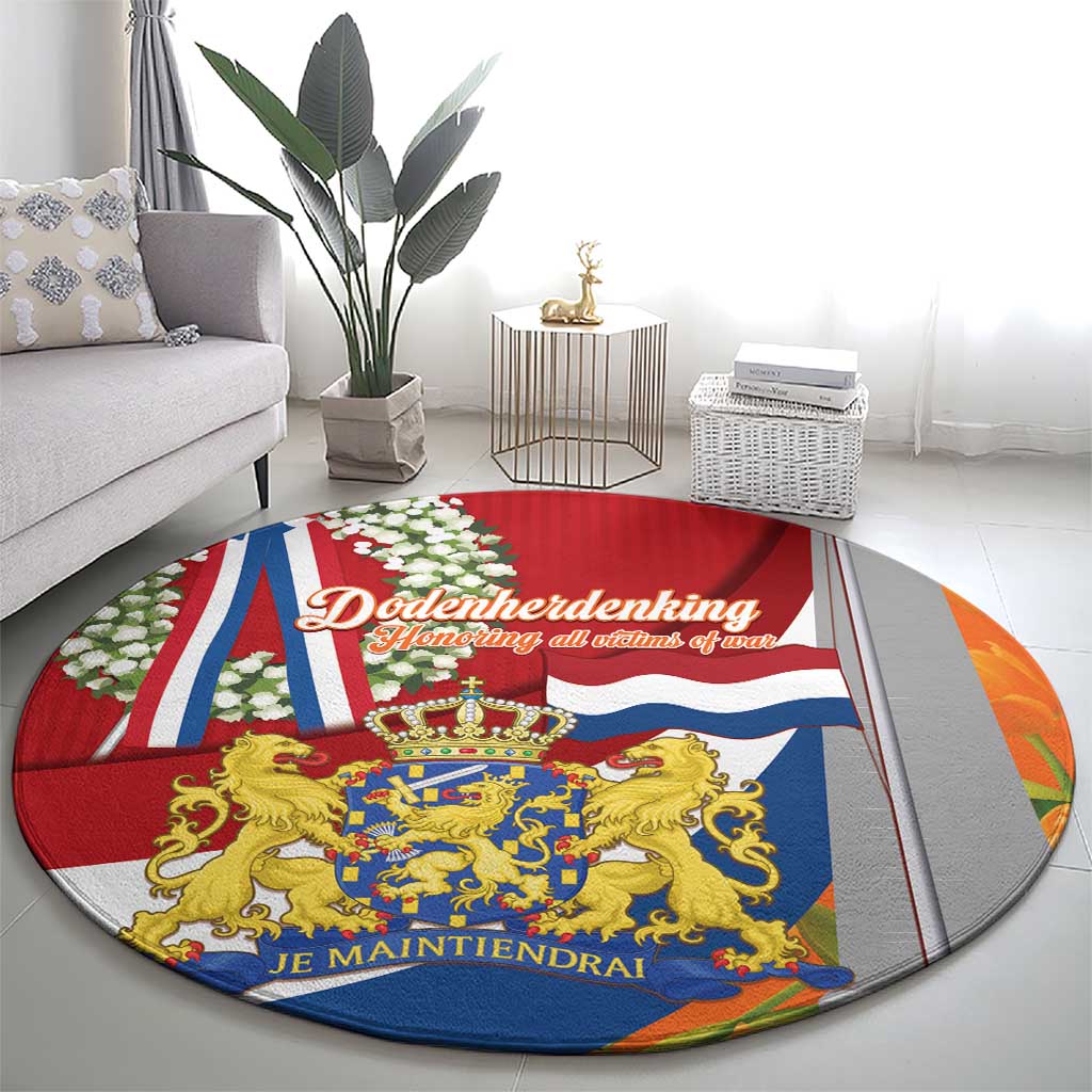 Netherlands Dodenherdenking Round Carpet Martyrs' Day Honoring All Victims Of War