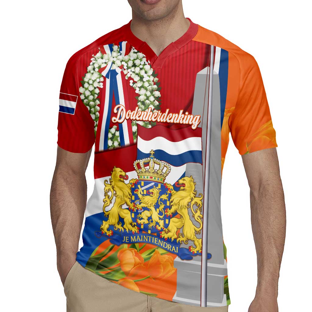 Netherlands Dodenherdenking Rugby Jersey Martyrs' Day Honoring All Victims Of War
