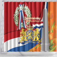 Netherlands Dodenherdenking Shower Curtain Martyrs' Day Honoring All Victims Of War