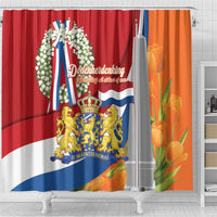 Netherlands Dodenherdenking Shower Curtain Martyrs' Day Honoring All Victims Of War