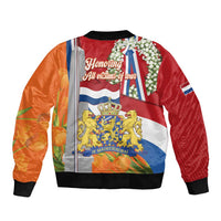 Netherlands Dodenherdenking Sleeve Zip Bomber Jacket Martyrs' Day Honoring All Victims Of War