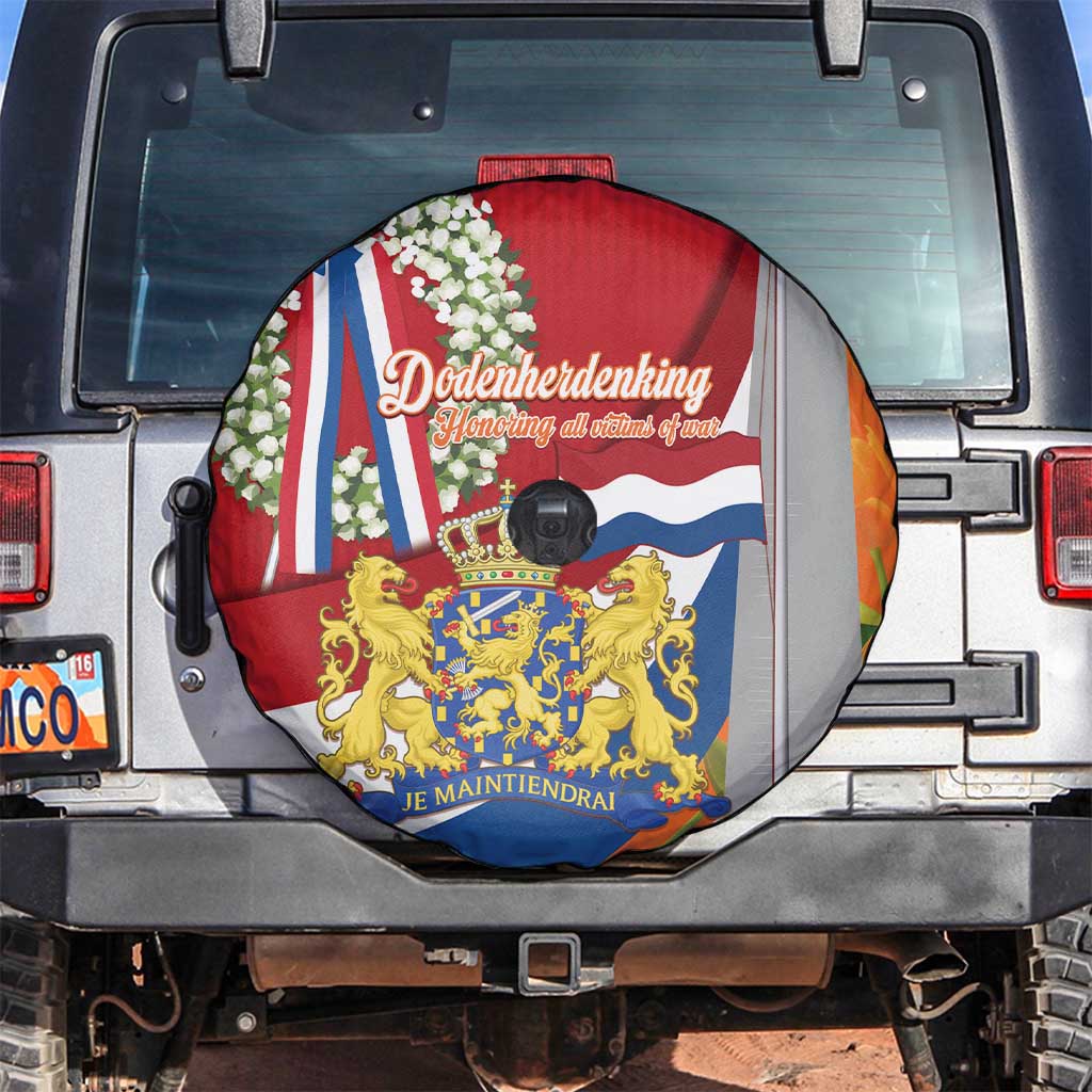 Netherlands Dodenherdenking Spare Tire Cover Martyrs' Day Honoring All Victims Of War
