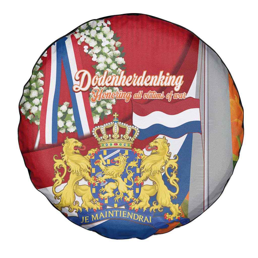 Netherlands Dodenherdenking Spare Tire Cover Martyrs' Day Honoring All Victims Of War