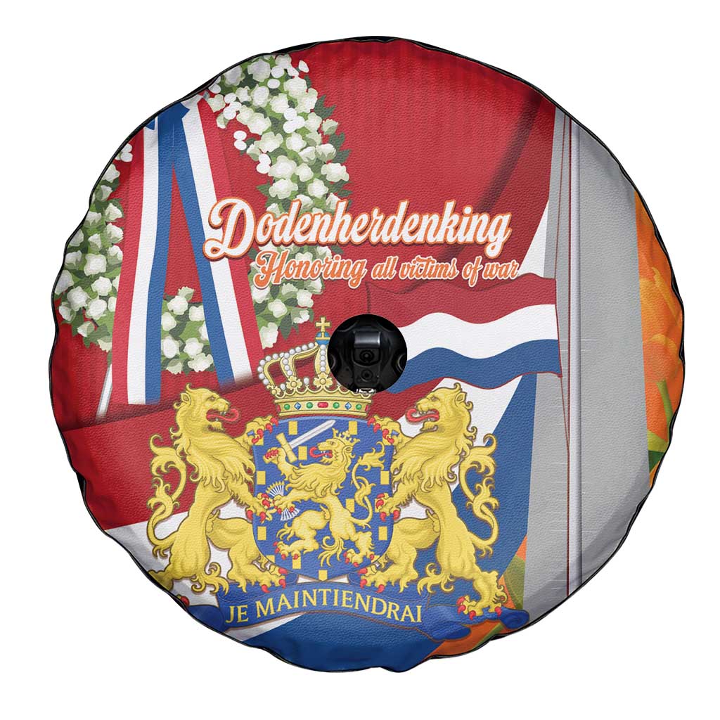 Netherlands Dodenherdenking Spare Tire Cover Martyrs' Day Honoring All Victims Of War
