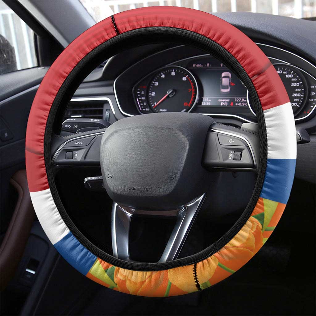 Netherlands Dodenherdenking Steering Wheel Cover Martyrs' Day Honoring All Victims Of War