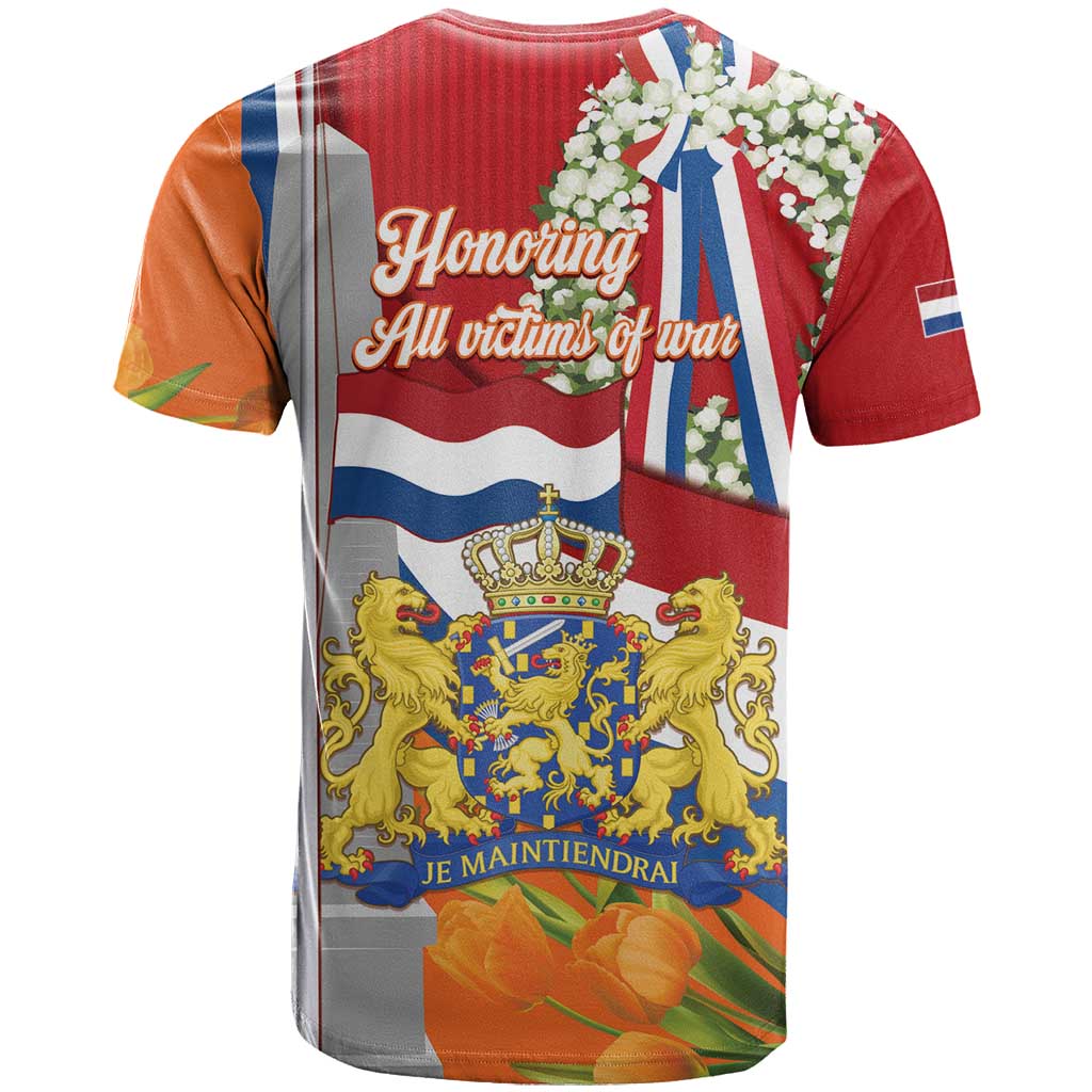 Netherlands Dodenherdenking T Shirt Martyrs' Day Honoring All Victims Of War