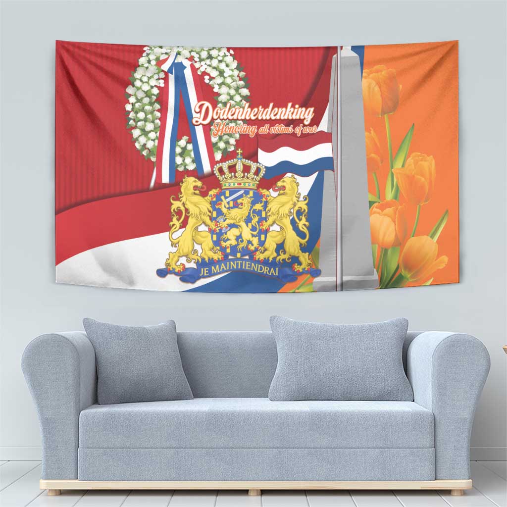 Netherlands Dodenherdenking Tapestry Martyrs' Day Honoring All Victims Of War