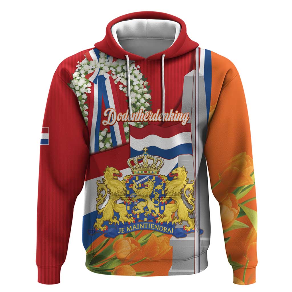Netherlands Dodenherdenking Zip Hoodie Martyrs' Day Honoring All Victims Of War