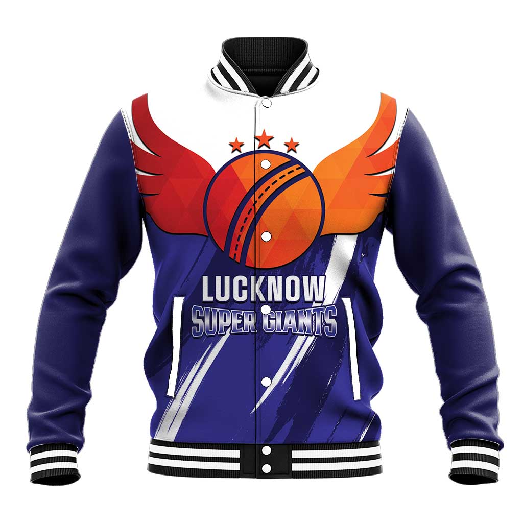 Custom Lucknow India Cricket Baseball Jacket Go Champions