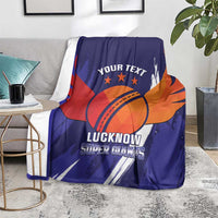Custom Lucknow India Cricket Blanket Go Champions