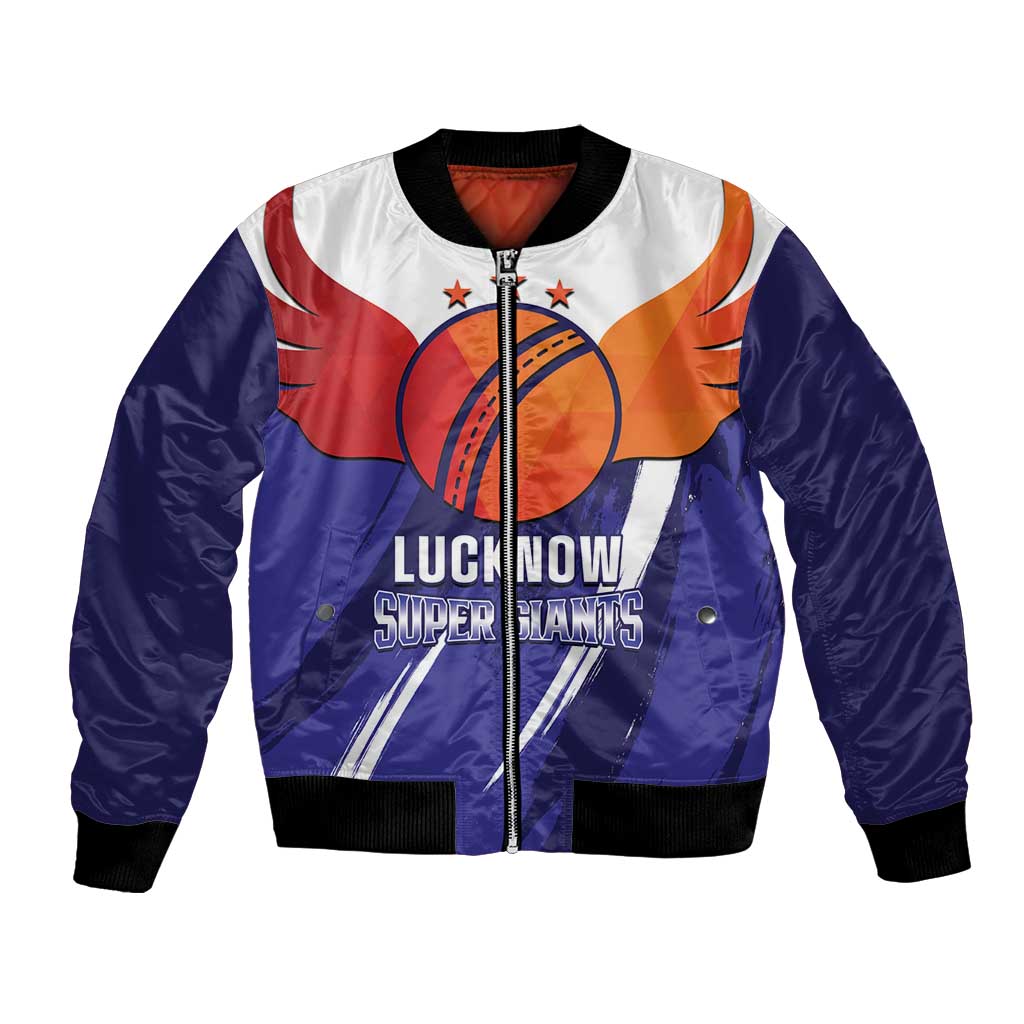 Custom Lucknow India Cricket Bomber Jacket Go Champions