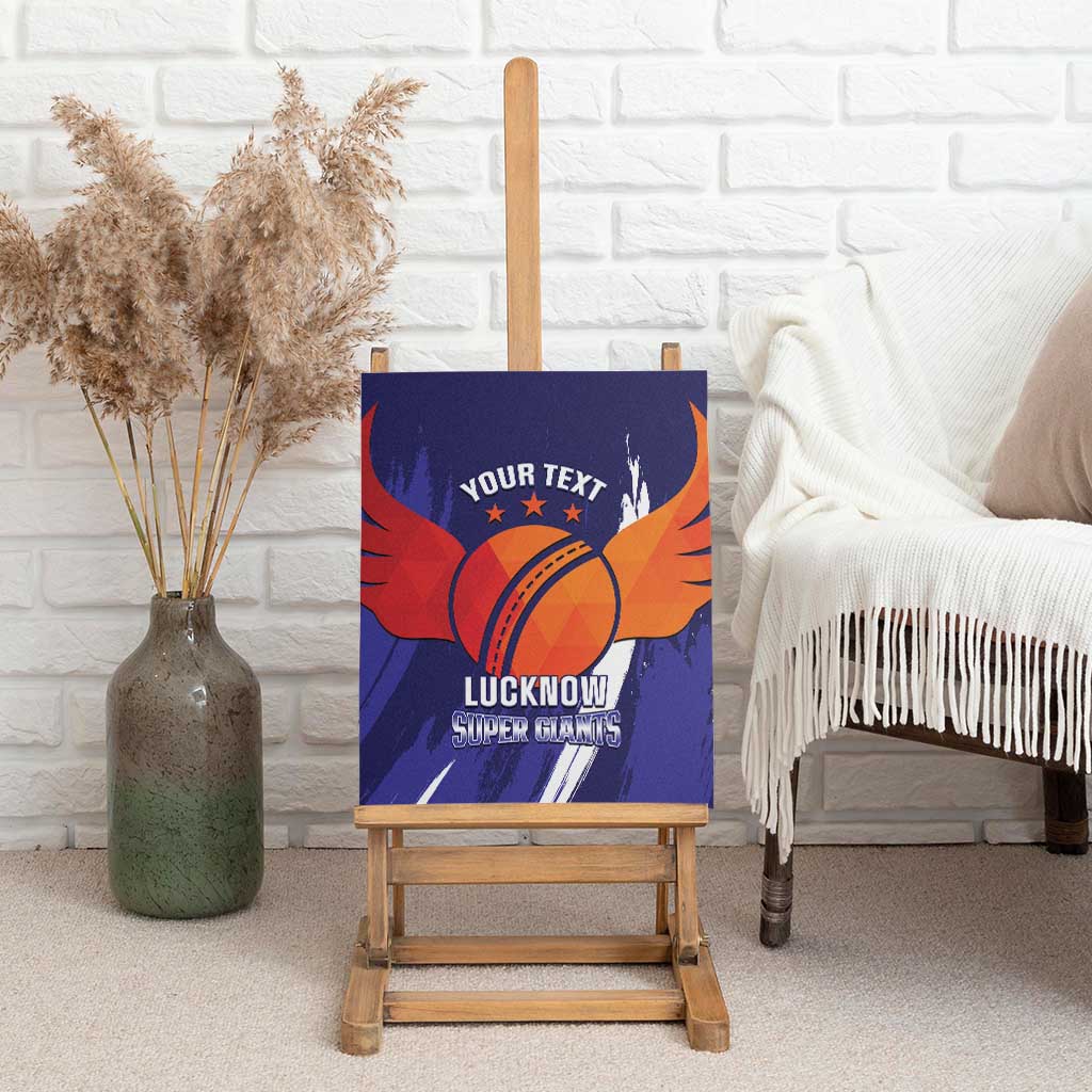 Custom Lucknow India Cricket Canvas Wall Art Go Champions