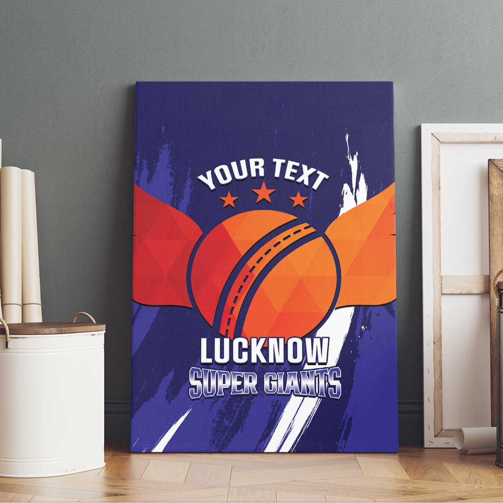 Custom Lucknow India Cricket Canvas Wall Art Go Champions