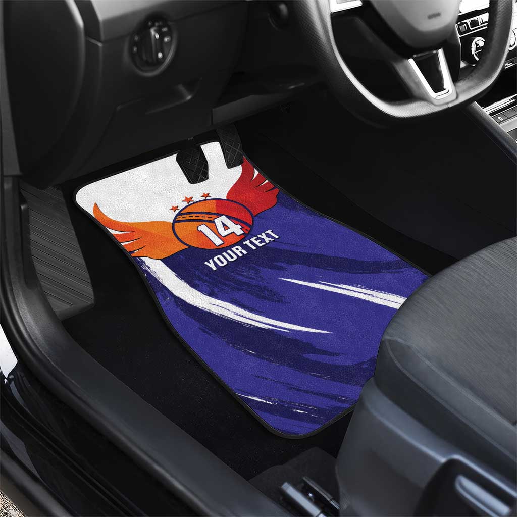 Custom Lucknow India Cricket Car Mats Go Champions