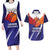 Custom Lucknow India Cricket Couples Matching Long Sleeve Bodycon Dress and Hawaiian Shirt Go Champions