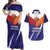 Custom Lucknow India Cricket Couples Matching Off Shoulder Maxi Dress and Hawaiian Shirt Go Champions