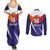 Custom Lucknow India Cricket Couples Matching Summer Maxi Dress and Long Sleeve Button Shirt Go Champions