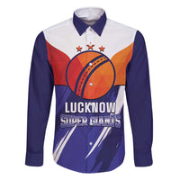 Custom Lucknow India Cricket Family Matching Long Sleeve Bodycon Dress and Hawaiian Shirt Go Champions