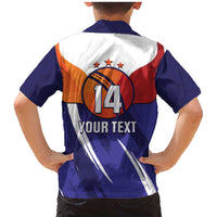 Custom Lucknow India Cricket Family Matching Mermaid Dress and Hawaiian Shirt Go Champions