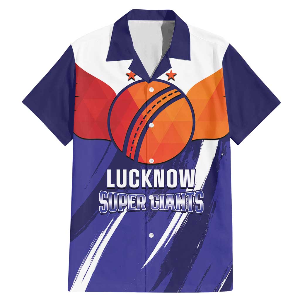 Custom Lucknow India Cricket Family Matching Mermaid Dress and Hawaiian Shirt Go Champions
