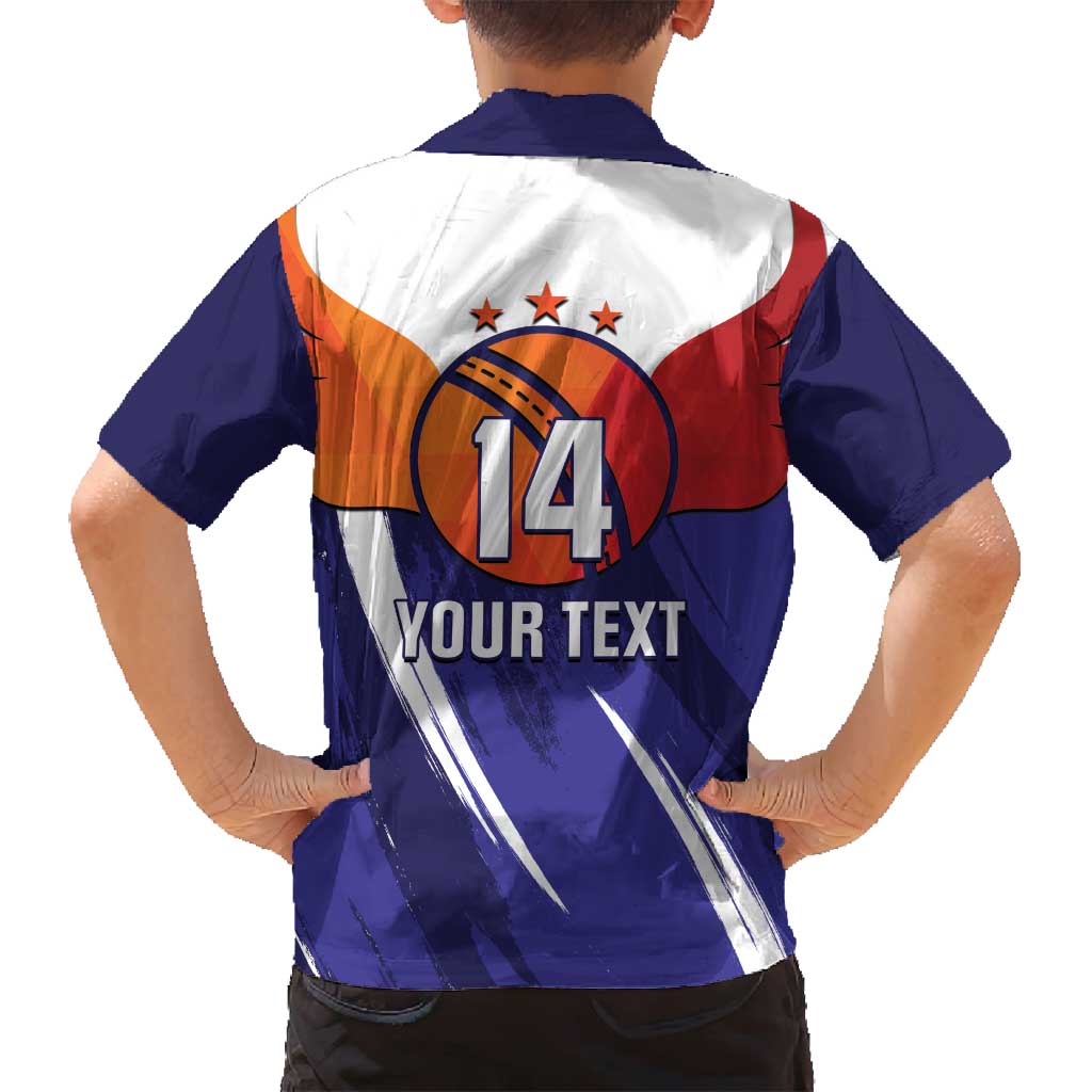 Custom Lucknow India Cricket Family Matching Puletasi and Hawaiian Shirt Go Champions