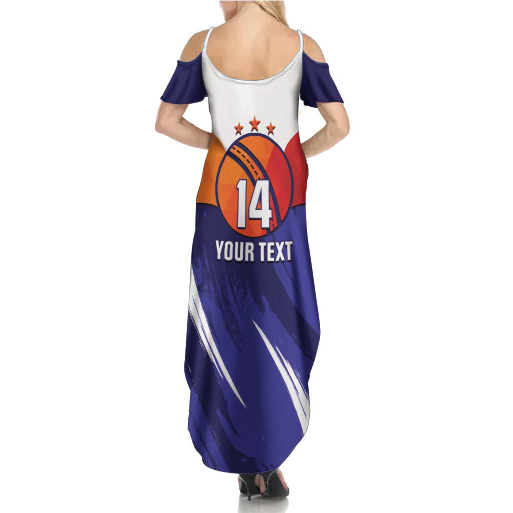 Custom Lucknow India Cricket Family Matching Summer Maxi Dress and Hawaiian Shirt Go Champions