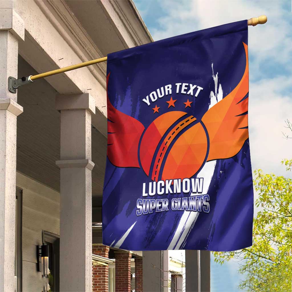 Custom Lucknow India Cricket Garden Flag Go Champions