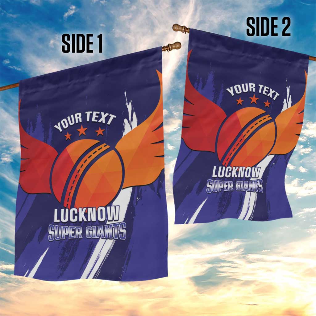 Custom Lucknow India Cricket Garden Flag Go Champions