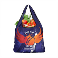 Custom Lucknow India Cricket Grocery Bag Go Champions