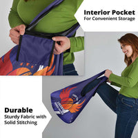 Custom Lucknow India Cricket Grocery Bag Go Champions