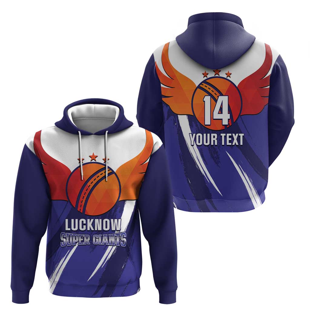 Custom Lucknow India Cricket Hoodie Go Champions