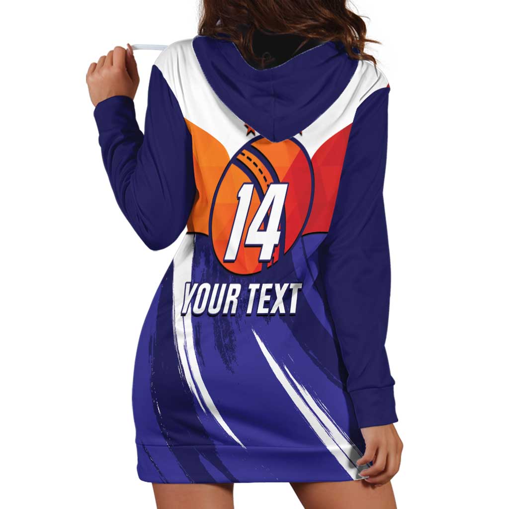 Custom Lucknow India Cricket Hoodie Dress Go Champions