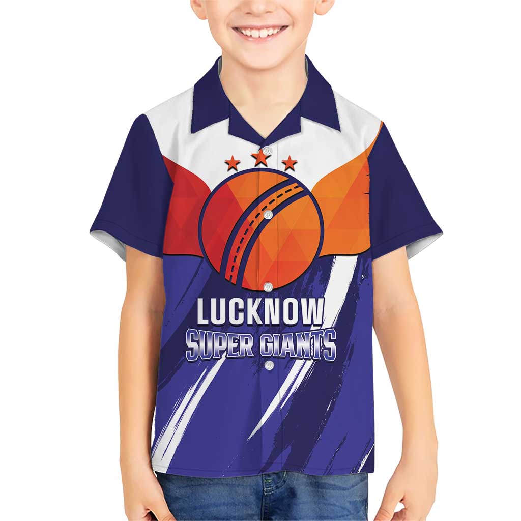 Custom Lucknow India Cricket Kid Hawaiian Shirt Go Champions