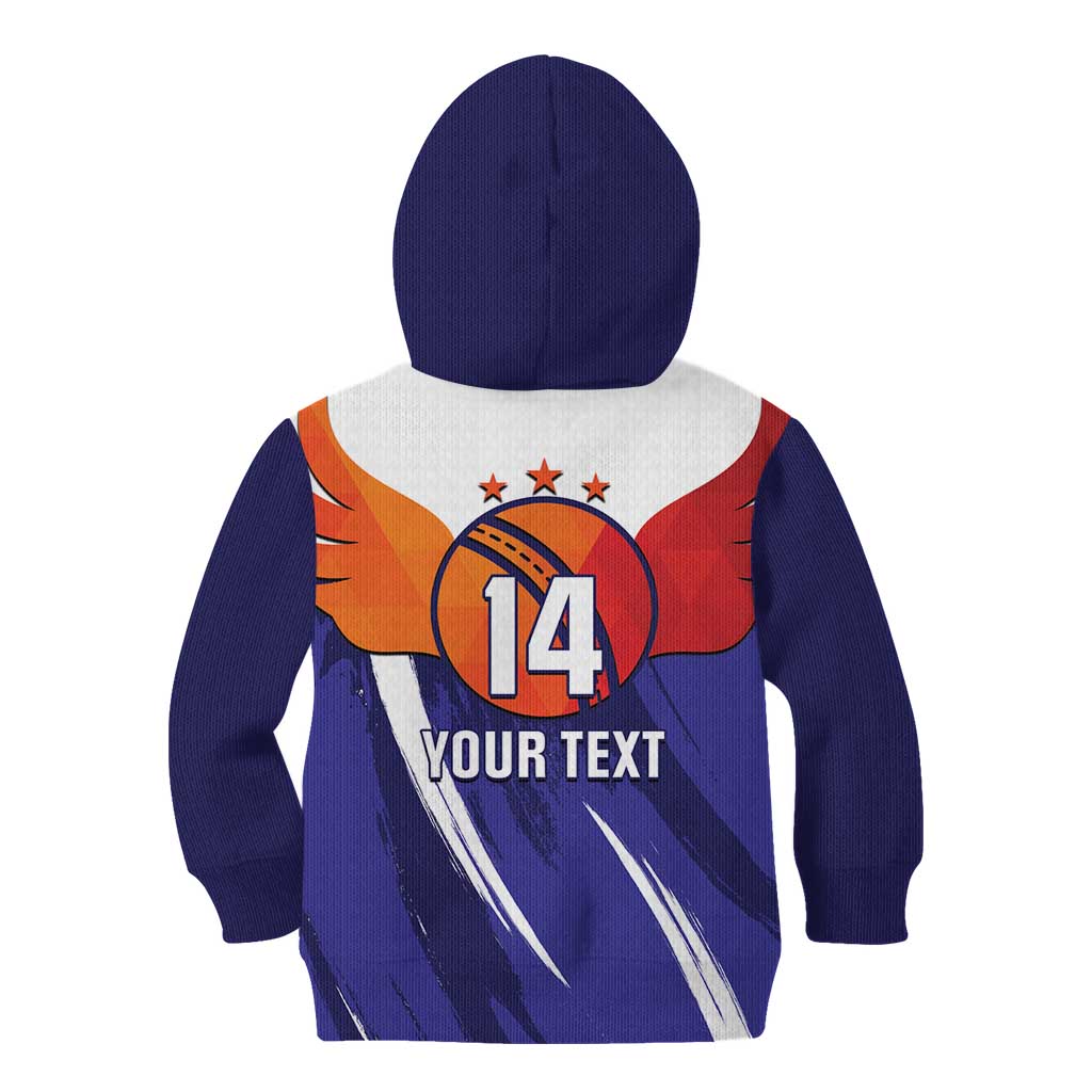 Custom Lucknow India Cricket Kid Hoodie Go Champions