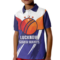 Custom Lucknow India Cricket Kid Polo Shirt Go Champions