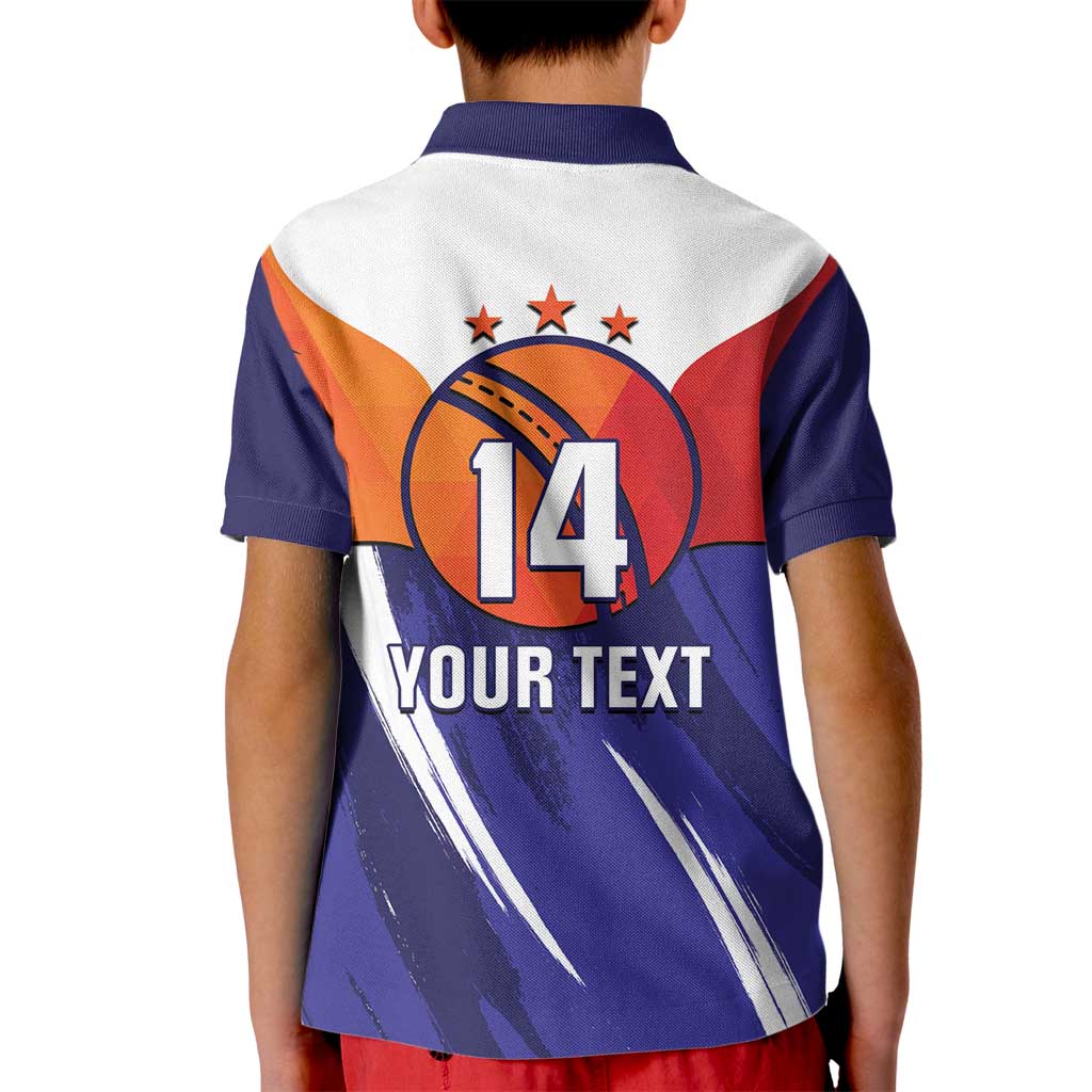 Custom Lucknow India Cricket Kid Polo Shirt Go Champions