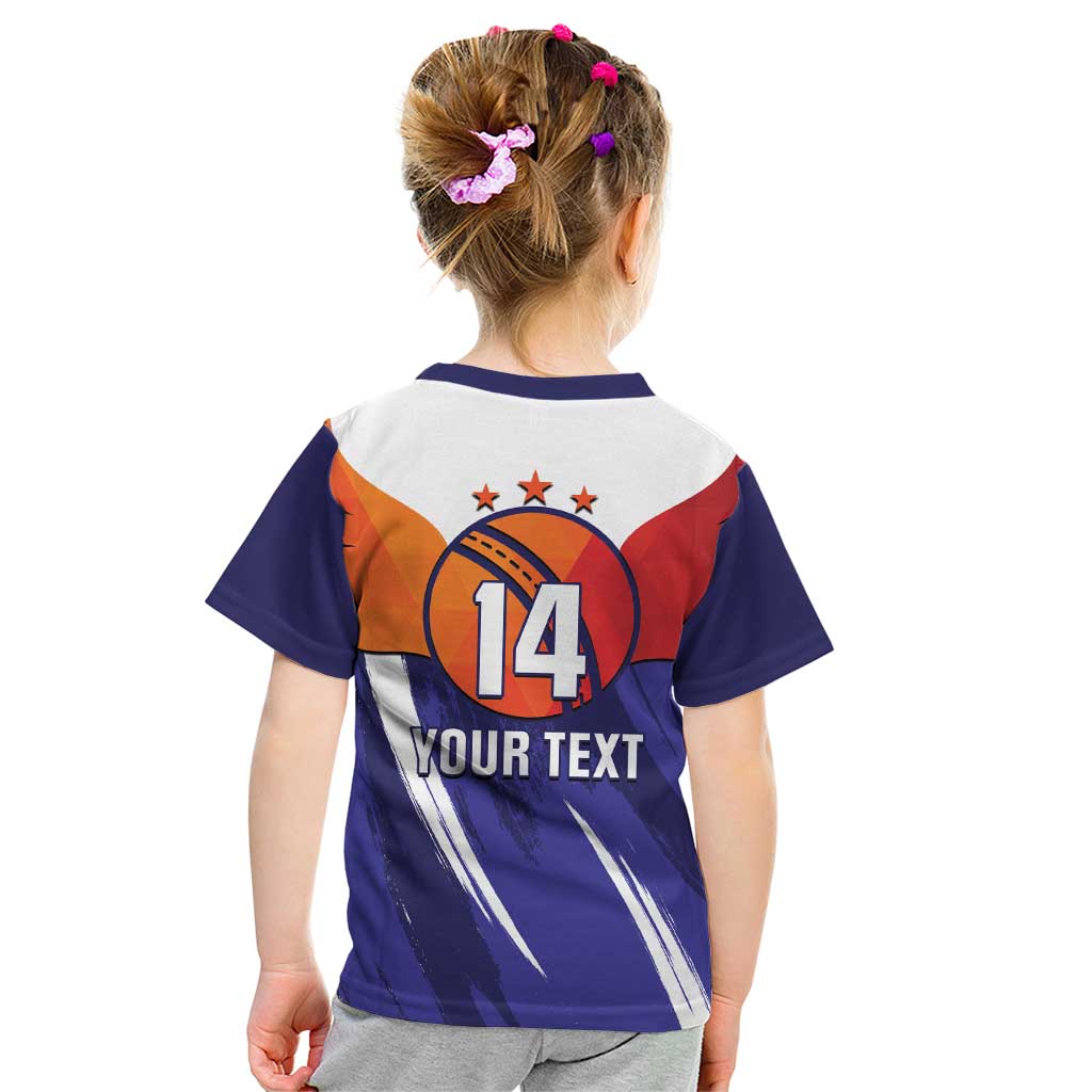 Custom Lucknow India Cricket Kid T Shirt Go Champions