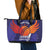 Custom Lucknow India Cricket Leather Tote Bag Go Champions