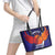 Custom Lucknow India Cricket Leather Tote Bag Go Champions