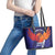 Custom Lucknow India Cricket Leather Tote Bag Go Champions