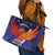 Custom Lucknow India Cricket Leather Tote Bag Go Champions
