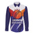Custom Lucknow India Cricket Long Sleeve Button Shirt Go Champions