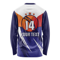 Custom Lucknow India Cricket Long Sleeve Shirt Go Champions