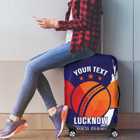 Custom Lucknow India Cricket Luggage Cover Go Champions